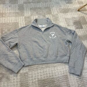 Gray 7 Days Active Half-Zip Sweatshirt size XS